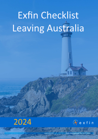 Checklist for Australian expat leaving Australia